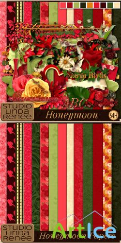 Scrap Set - Honeymoon PNG and JPG Files