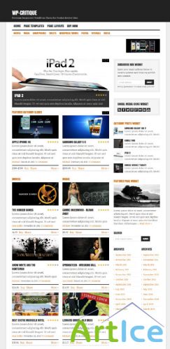 SoloStream - Critique - Premium Theme for WordPress