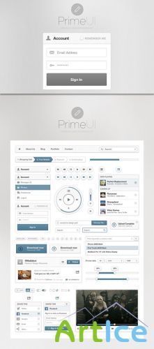 Prime UI PSD Template