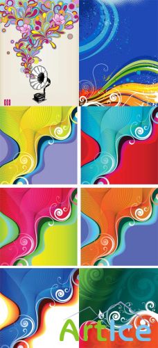 Colorful abstract vector backgrounds