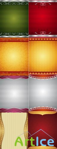 8 Decorative Vector Backgrounds