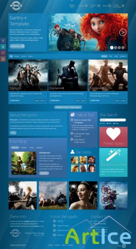 RocketTheme - RT Metropolis v1.2 - Template for Joomla 2.5 - 3.0