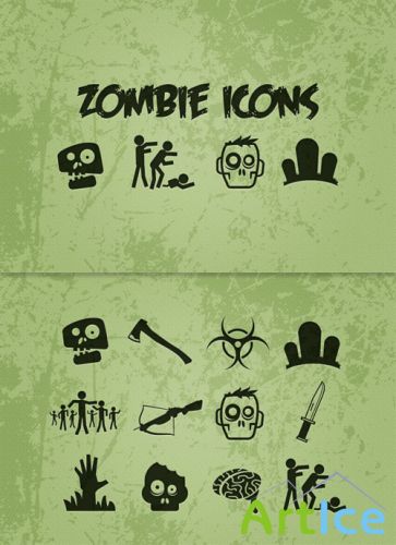 MediaLoot - Vector Zombie Icons