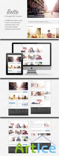 WeGraphics - Bette - PSD Web Template Set