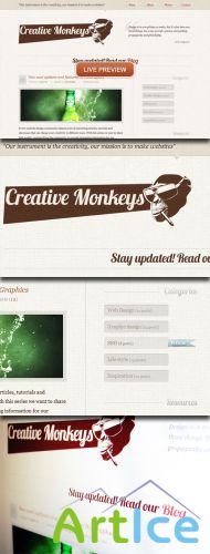 WeGraphics - Creative Monkeys Portfolio Template