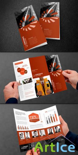 WeGraphics - Tri-Fold Corporate Brochure Template