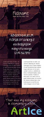 WeGraphics - Nickname  Handwriting Web Font