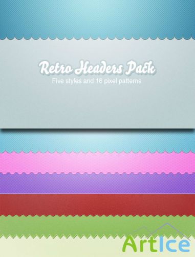 WeGraphics - Retro Website Headers