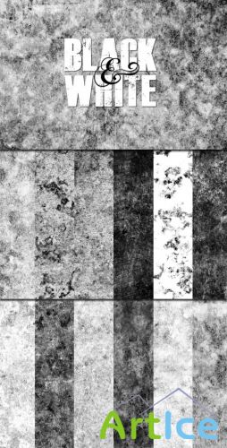 WeGraphics - Black and White Grunge Texture Pack