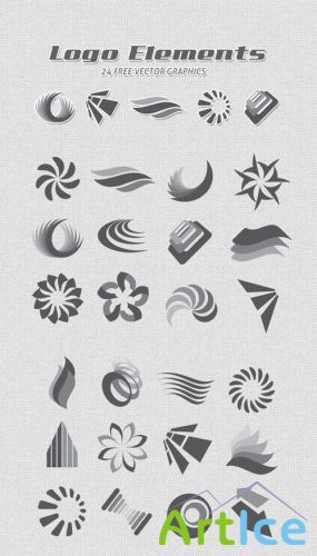 WeGraphics - 24 Vector Logo Elements