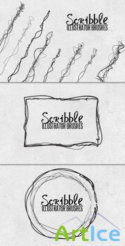 WeGraphics - Vector Scribble Brush Set