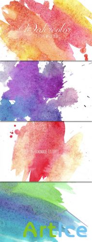 WeGraphics - 25 Handmade Watercolor Textures