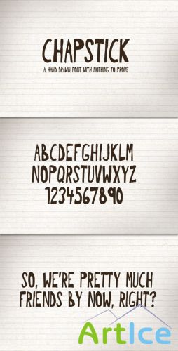 WeGraphics - Chapstik: A Hand Drawn Font Face