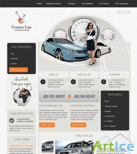 Joomla-Monster - DJ Car Company for Joomla 2.5