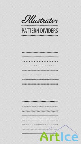 WeGraphics - Divider Patterns Illustrator Brush Set