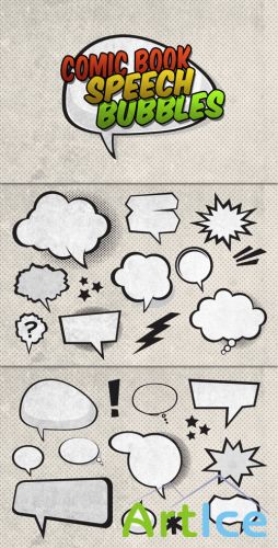 WeGraphics - Vector Comic Book Speech Bubbles