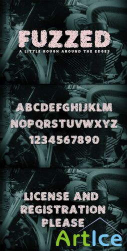 WeGraphics - Fuzzed: A Rough Edged Font Face