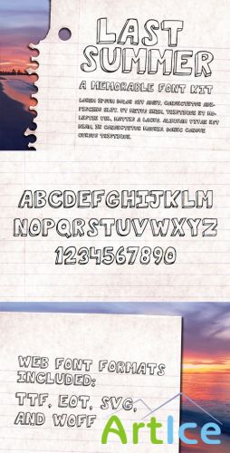 WeGraphics - Last Summer Font Kit