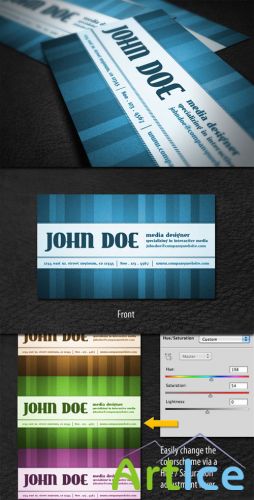 WeGraphics - Vintage Style Business Card Template