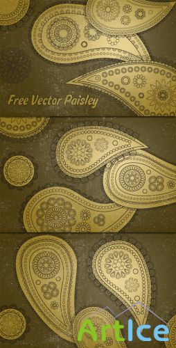 WeGraphics - Vector Paisley Patterns