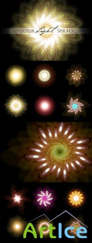 WeGraphics - Vector Light Spirals