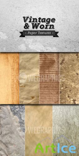 WeGraphics - Vintage & Worn Paper Textures