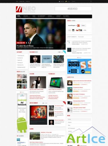 JoomShaper - Shaper Neo - Joomla Magazine Template for Joomla 3.0