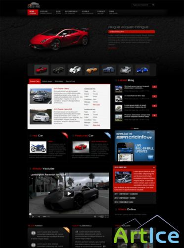 JoomShaper - Shaper Desire - Joomla Car Template for Joomla 3.0