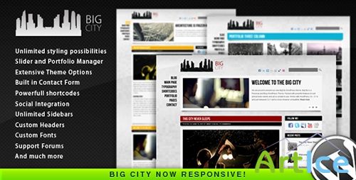 ThemeForest - Big City v2.0 - Personal and Blog WordPress theme