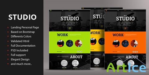 ThemeForest - Studio - Responsive Landing Personal Page