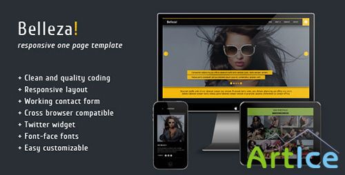 ThemeForest - Belleza - Responsive Portfolio Template