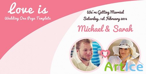 ThemeForest - Love is - One Page Responsive Wedding Template