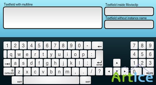 ActiveDen - On screen flash keyboard