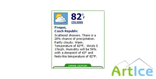 ActiveDen - World Wide Weather - Users Can Change Forcast Locations