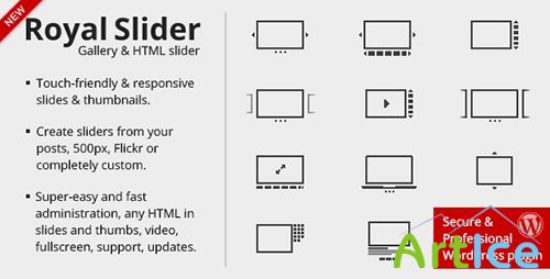 CodeCanyon - RoyalSlider v3.09 - Touch Content Slider for WordPress