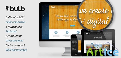 ThemeForest - Bulb Responsive HTML Template