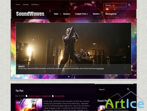 SoundWaves - WordPress Theme