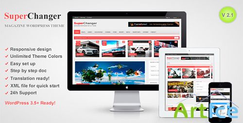 ThemeForest - SuperChanger v2.1 - Responsive WordPress Theme