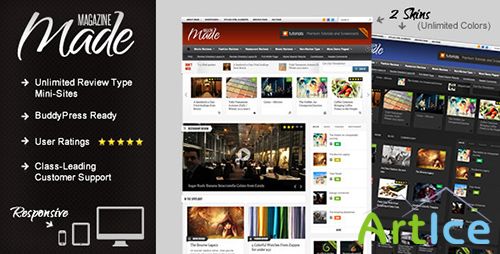 ThemeForest - Made v2.3 - Responsive Review Magazine Wordpress Theme