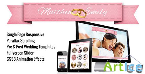 ThemeForest - Take the Plunge Parallax Responsive Wedding