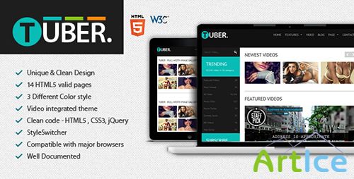 ThemeForest - Tuber Social Video HTML Template