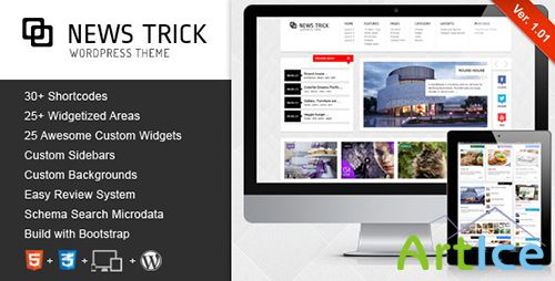 ThemeForest - NewsTrick v1.01 - Responsive WordPress Magazine / Blog