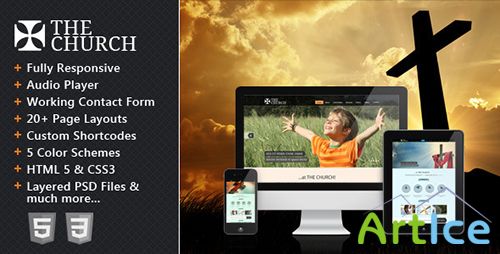 ThemeForest - The Church - Responsive Site Template - FULL