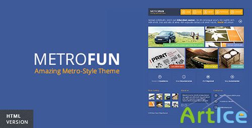 ThemeForest - Metrofun - Metro Style HTML Theme