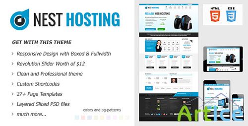 ThemeForest - NEST HOSTING - Responsive Hosting Theme