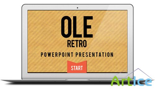 Retro Powerpoint PSD Template