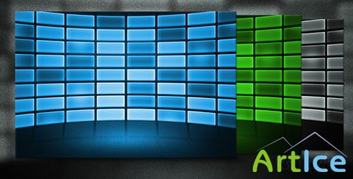 Data Wall PSD Backgrounds