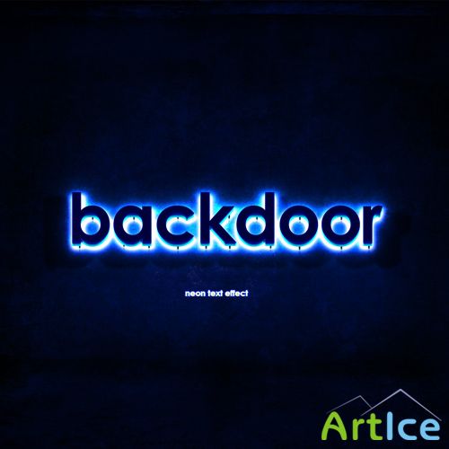 Backdoor Text Effect