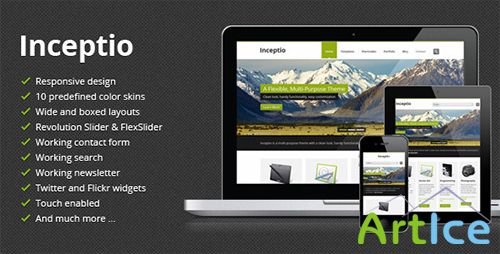 ThemeForest - Inceptio - Responsive Multi-Purpose HTML Template - RIP