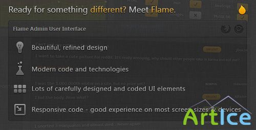 ThemeForest - Flame Admin User Interface - RIP